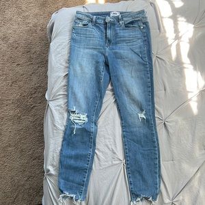 Paige jeans. Hoxton Ankle. Distressed